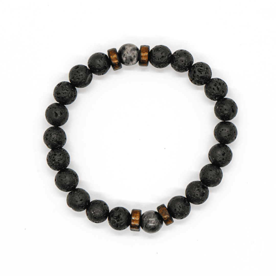 Volcanic stone bracelet
