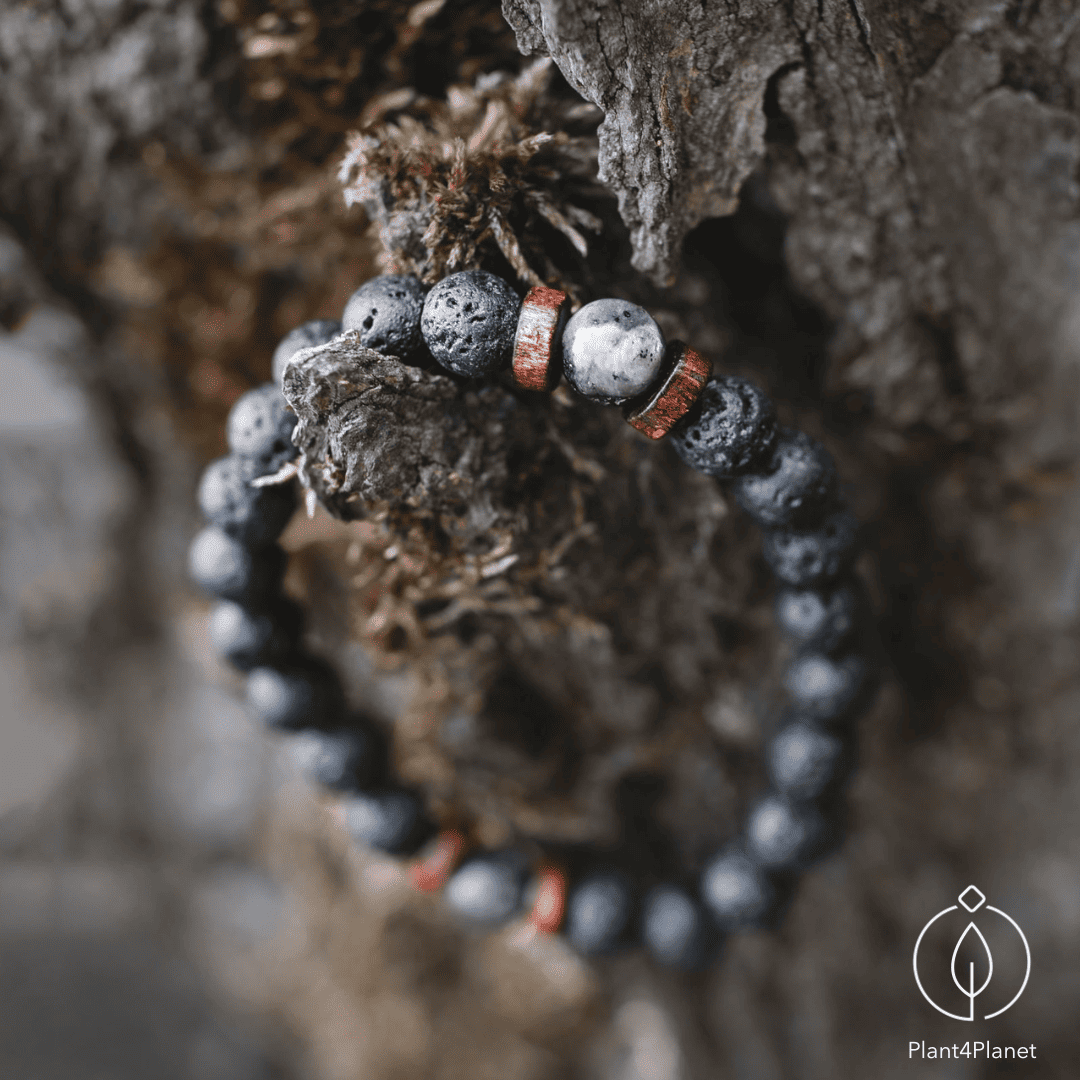 Volcanic stone bracelet